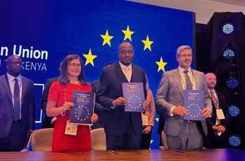 Picture of indicividuals at EU meeting