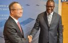 CS Owalo in a handshake